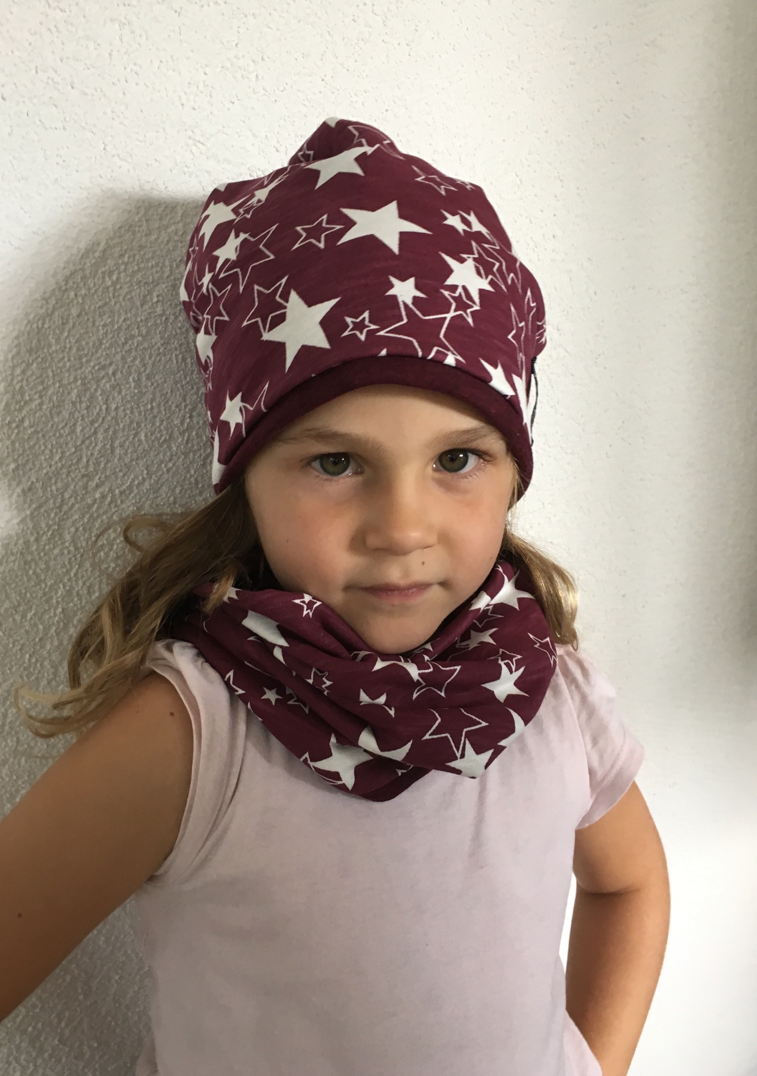 Unisex Beanie & Loop-Schal Set Aus Baumwolle – Rippen-Jersey, Handgemacht In Ostfriesland, Kuschelig Warm